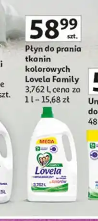 Auchan Płyn do prania kolorów family Lovela oferta