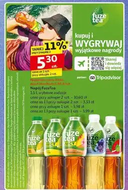 Auchan Napój green tea watermelon & mint Fuzetea oferta