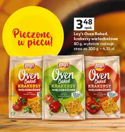 Auchan Krakersy wielozbożowe pomidor i bazylia Lay's Oven Baked (Prosto Z Pieca) oferta