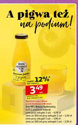 Auchan Sok tłoczony jabłko i pigwa Bracia Sadownicy oferta