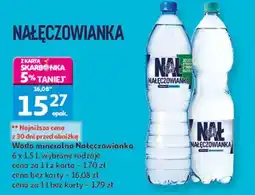 Auchan Woda delikatnie gazowana Nałęczowianka oferta