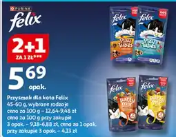 Auchan Przysmak o smaku kurczaka i wątróbki Purina Felix Play Tubes oferta