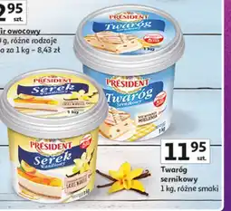Auchan Serek waniliowy z pokruszoną laską wanilii President oferta