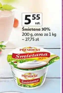 Auchan Śmietana 30% President oferta