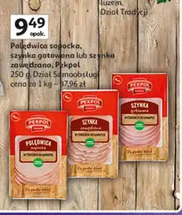 Auchan Szynka zawędzana Pekpol oferta