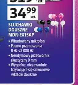 Auchan Słuchawki douszne mdr-ex15ap Sony oferta