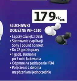 Auchan Słuchawki wf-c510 czarne Sony oferta