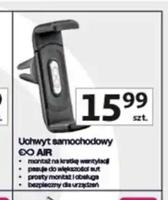 Auchan Uchwyt samochodowy air czarny Exc oferta
