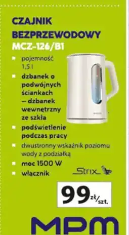 Auchan Czajnik mcz-126/b1 Mpm Product oferta