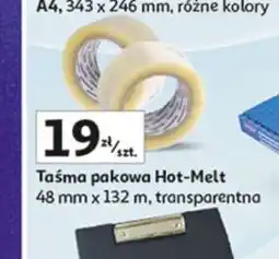 Auchan Taśma pakowa brązowa hot-melt 50 mm x m Scotch oferta