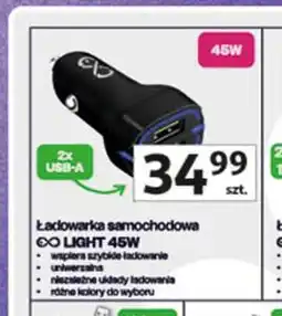 Auchan Ładowarka samochodwa 2x usb-a 45w Light oferta