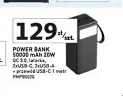 Auchan Power bank 5000mah czarny Platinet oferta