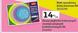 Auchan Zeszyt papierów kolorowych a4 8 kartek Rexus oferta