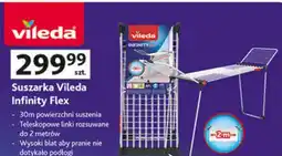 Auchan Suszarka na pranie infinity flex 30 m Vileda oferta