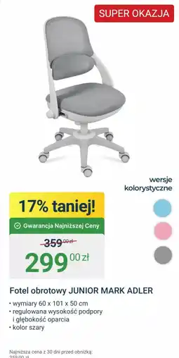 ERLI Fotel obrotowy JUNIOR MARK ADLER oferta