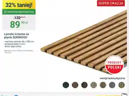 ERLI Lamele ścienne na płycie SUNWOOD oferta