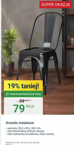 ERLI Krzesło metalowe oferta