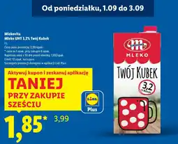 Lidl Mleko UHT Twój Kubek 3,2% Mlekovita oferta