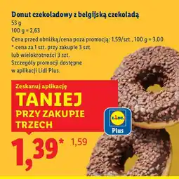 Lidl Donut czekoladowy z belgijską czekoladą Piekarnia Lidla oferta