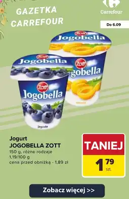 Carrefour Jogurt Jogobella Zott morela oferta