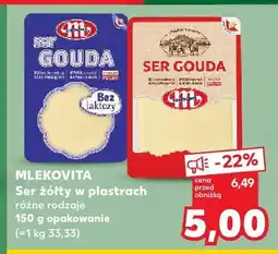 Kaufland Ser żółty w plastrach Mlekovita oferta