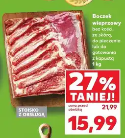 Kaufland Boczek wieprzowy bez kości Stoisko z obsługą oferta