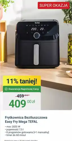 ERLI Frytkownica Beztłuszczowa Easy Fry Mega TEFAL oferta