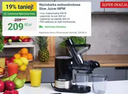 ERLI Wyciskarka wolnoobrotowa Slow Juicer MPM oferta