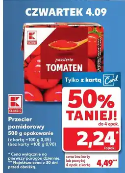 Kaufland Przecier pomidorowy K-Classic oferta