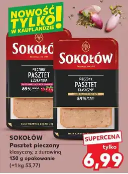 Kaufland Pasztet pieczony klasyczny z żurawiną SOKOŁÓW oferta