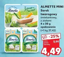 Kaufland Serek twarogowy śmietankowy z ziołami Almette Mini oferta