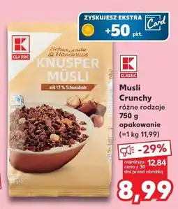 Kaufland Musli crunchy K-Classic oferta