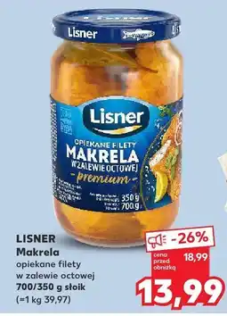 Kaufland Makrela opiekane filety w zalewie octowej Lisner oferta