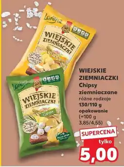 Kaufland Chipsy ziemniaczane Wiejskie Ziemniaczki różne rodzaje oferta