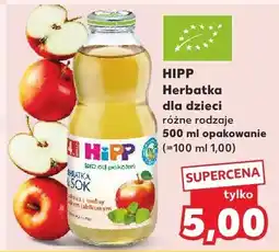 Kaufland Herbatka dla dzieci Hipp różne rodzaje oferta