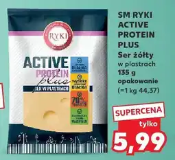 Kaufland Ser żółty SM Ryki Active Protein Plus w plastrach oferta