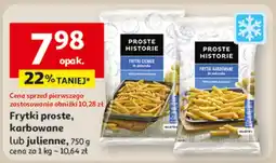 Auchan Frytki karbowane lub julienne Proste Historie oferta