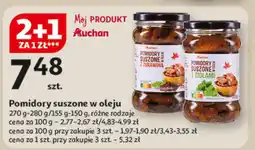 Auchan Pomidory suszone w oleju Auchan oferta