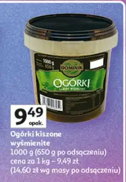 Auchan Ogórki kiszone wyśmienite Auchan oferta