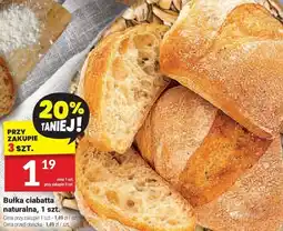 Twój Market Bułka ciabatta naturalna Białecki oferta