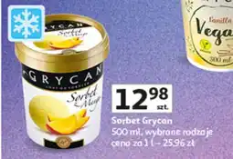 Auchan Sorbet Grycan różne rodzaje oferta