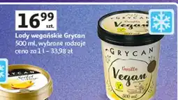 Auchan Lody wegańskie Grycan różne rodzaje oferta