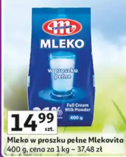 Auchan Mleko w proszku pełne Mlekovita oferta