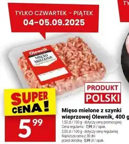 Twój Market Mięso mielone z szynki wieprzowej Olewnik oferta