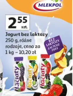 Auchan Jogurt bez laktozy Mlekpol oferta