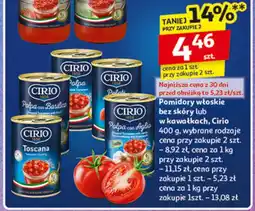 Auchan Pomidory włoskie bez skóry lub w kawałkach Cirio oferta