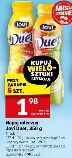 Twój Market Napój mleczny Jovi Duet oferta