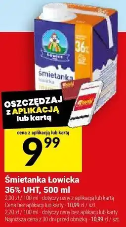 Twój Market Śmietanka Łowicka UHT 36% Łowicz oferta