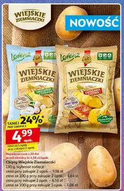 Auchan Chipsy Wiejskie Ziemniaczki Lorenz oferta