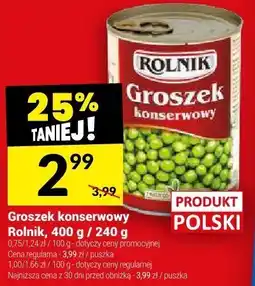 Twój Market Groszek konserwowy Rolnik oferta